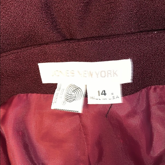 EUC Jones New York Maroon Dress Skirt - Picture 5 of 5